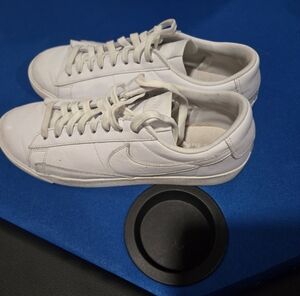 Nike White Low-Top Leather Sneakers